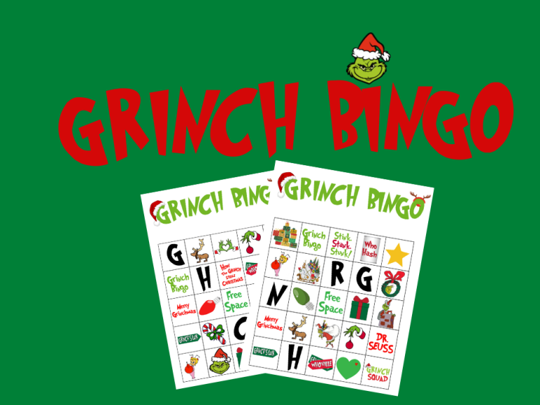 Grinch Bingo Printable