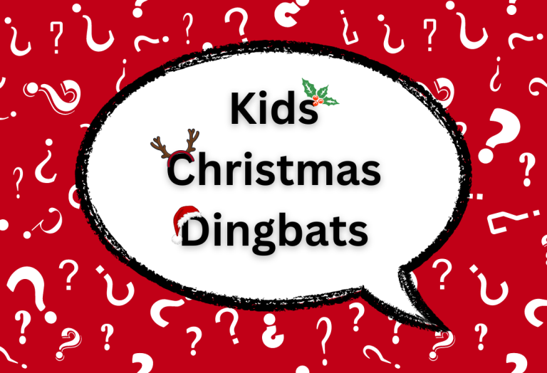 Kids Christmas Dingbat Puzzles