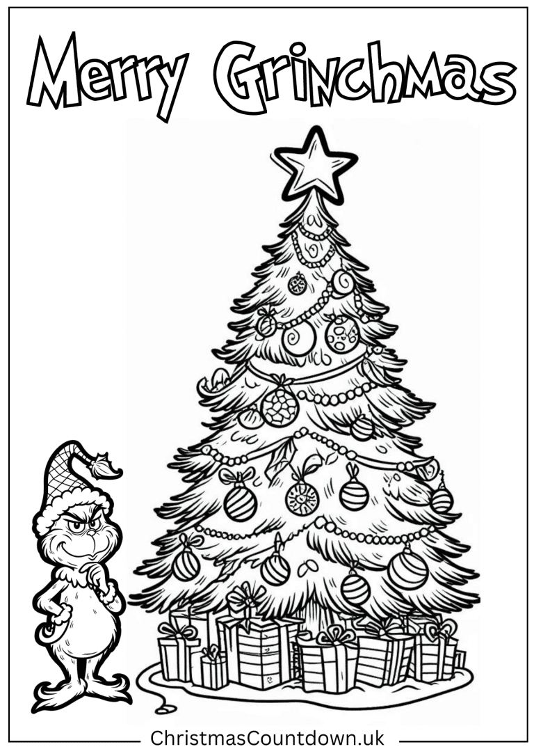 30+ Grinch Colouring Pages - Free & Printable